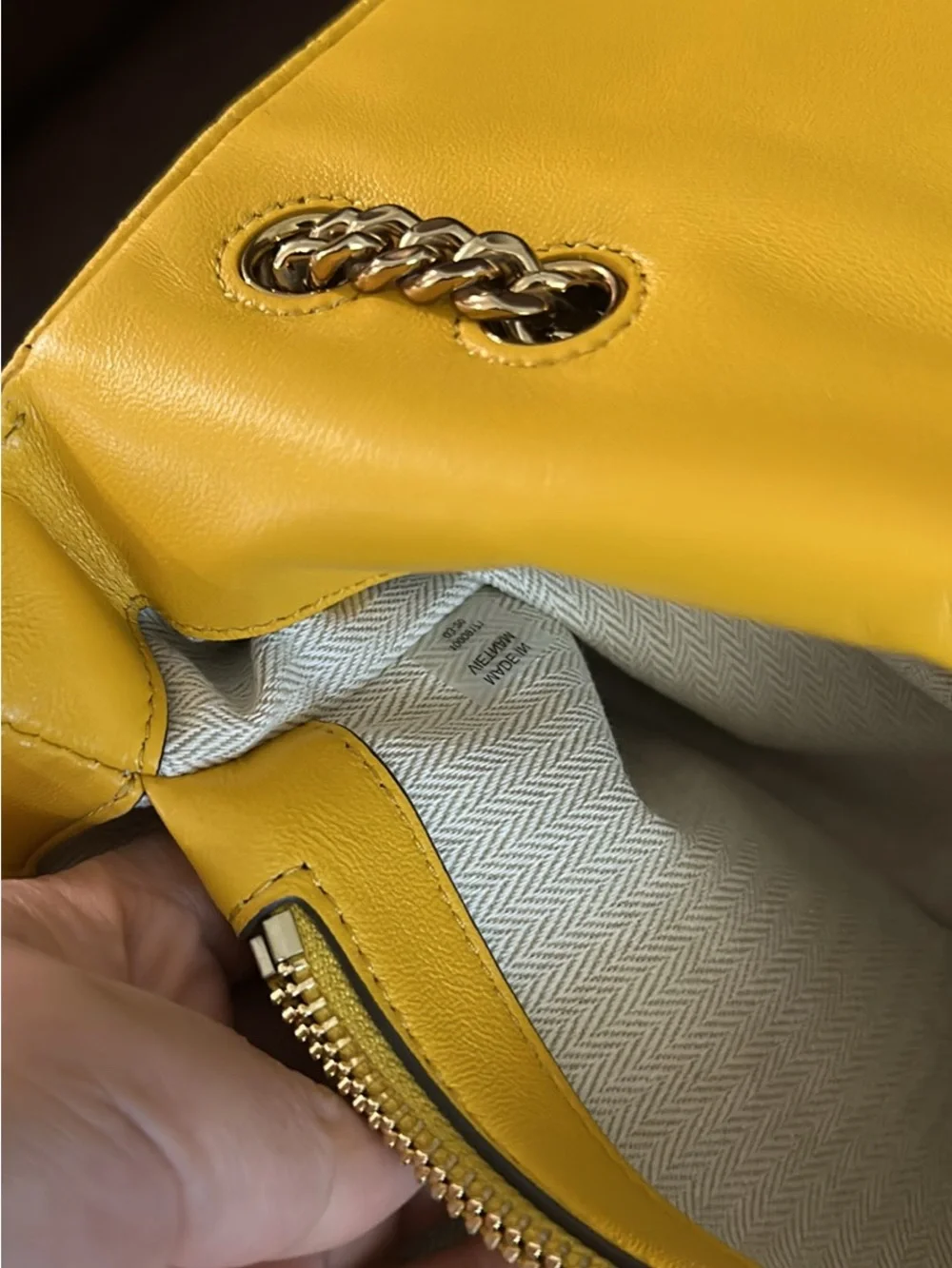 Tory Burch Kira Chevron Convertible Shoulder Bag in quilted leather.